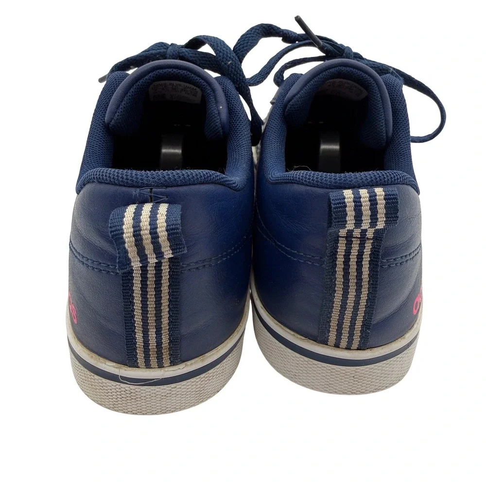 Adidas VS Pace Sneakers Women‎ Size 7 Navy Blue Pink Orange Stripes Retro Shoes